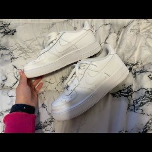 all white Air Force 1s
